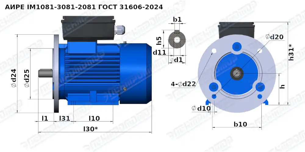 Размеры АИРП
