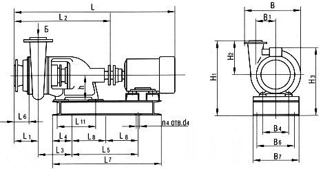 Чертеж насоса СД